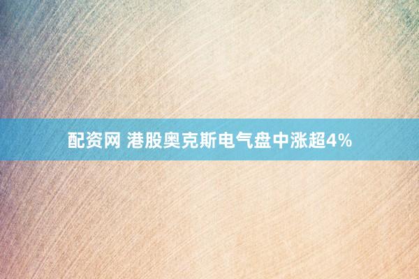 配资网 港股奥克斯电气盘中涨超4%