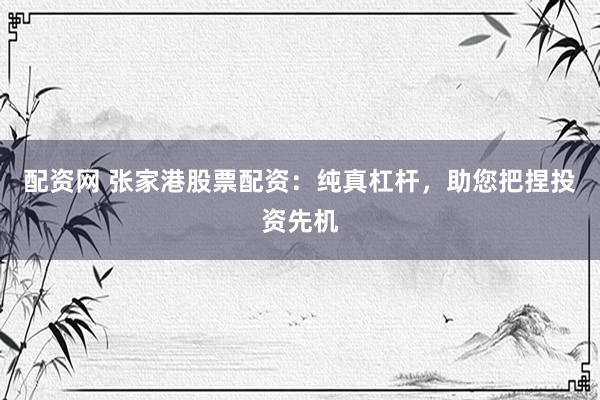 配资网 张家港股票配资：纯真杠杆，助您把捏投资先机